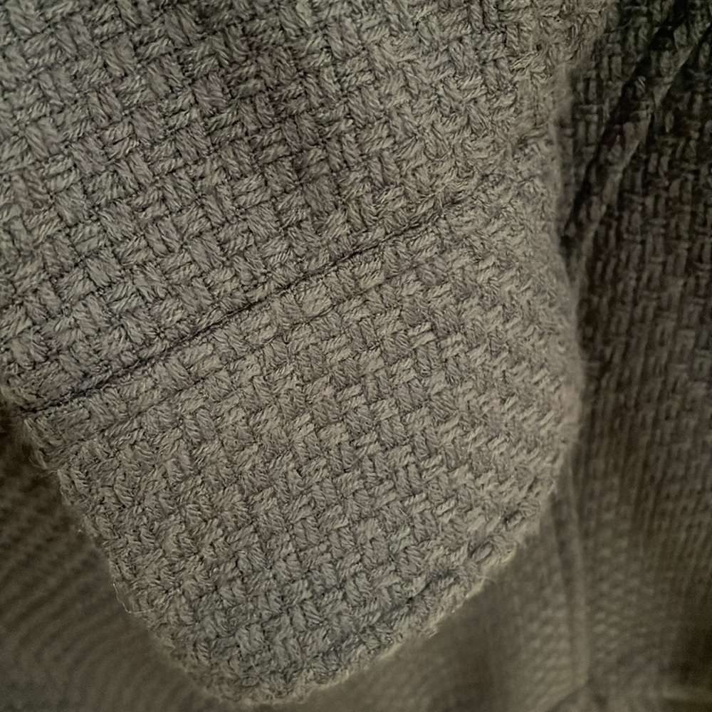 Decree Jacket Blazer Ruffle Basketweave in Gray Size XL Juniors - Picture 8 of 13